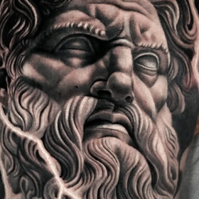 Zeus Tattoo Design Thumbnail
